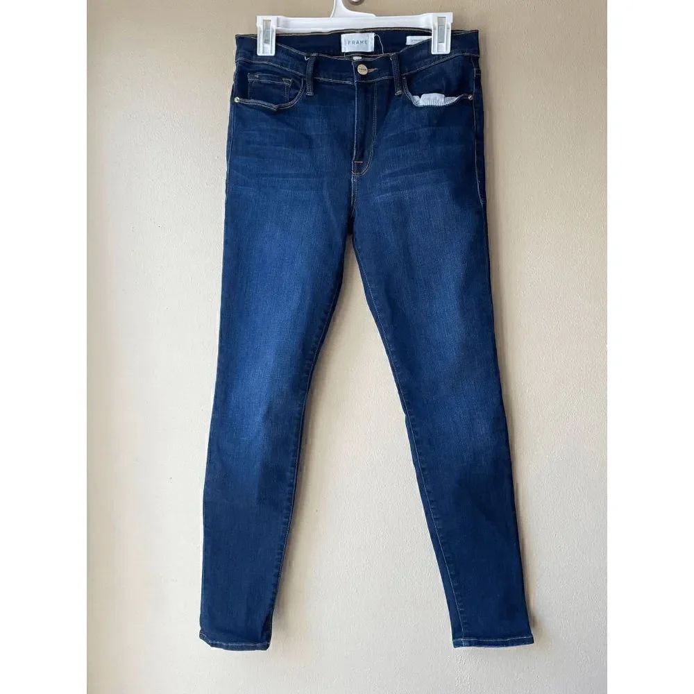 FRAME Le Skinny de Jeanne Dark Wash Blue Skinny Jean Women's Size 30